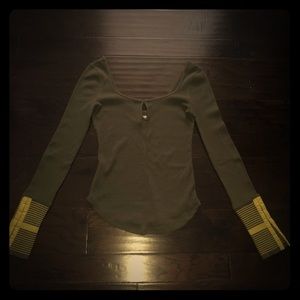 Free people Forrest green thermal